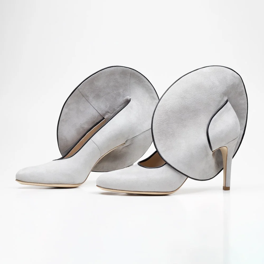 Hat-shoes--2-side-view Designer shoes made to order