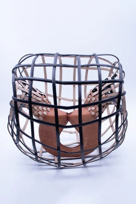 sculpture of relationsip footwear inspired