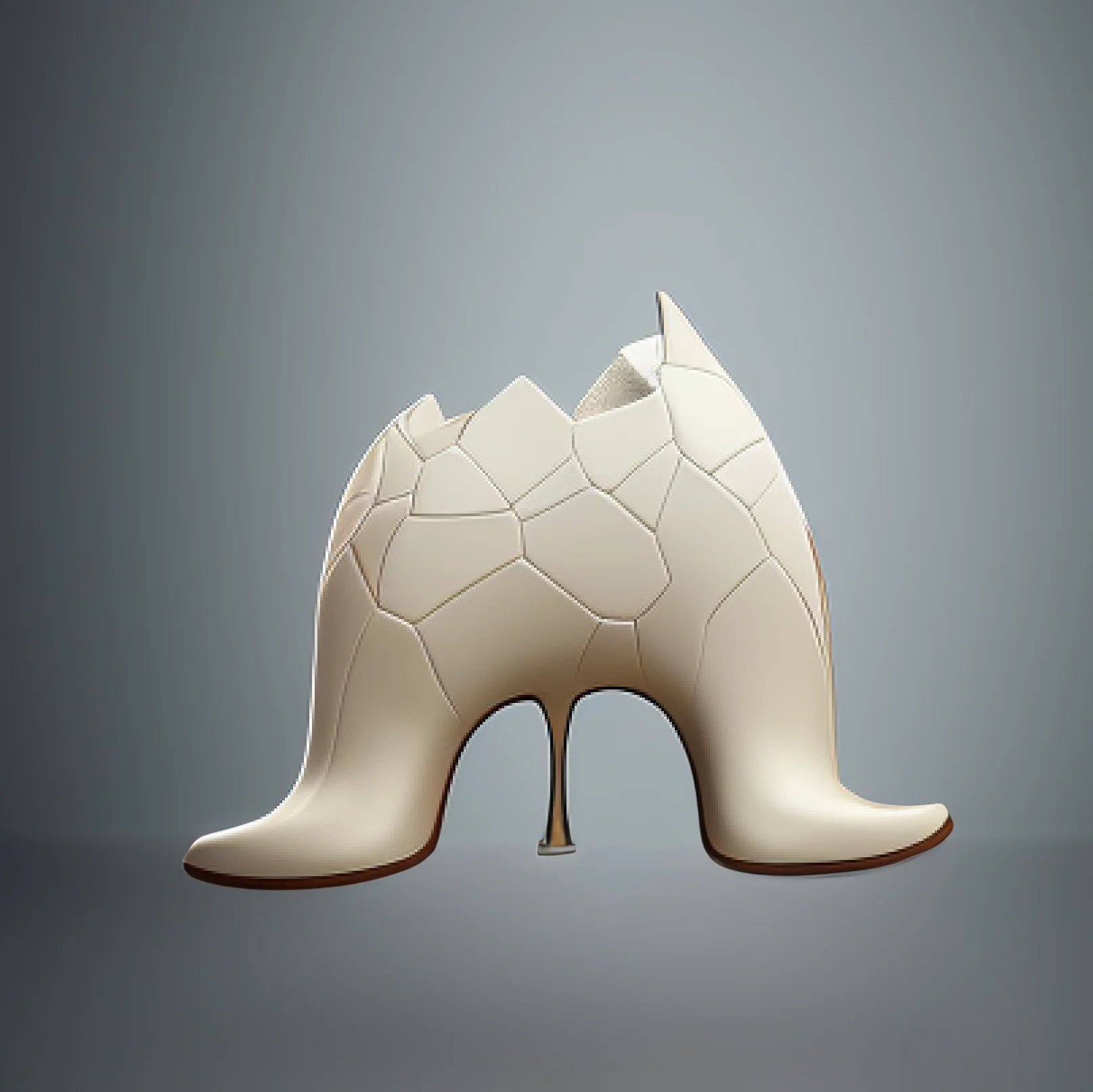 double-egg-boots Emotional scupture that shows the cracked relashionship betwean couple