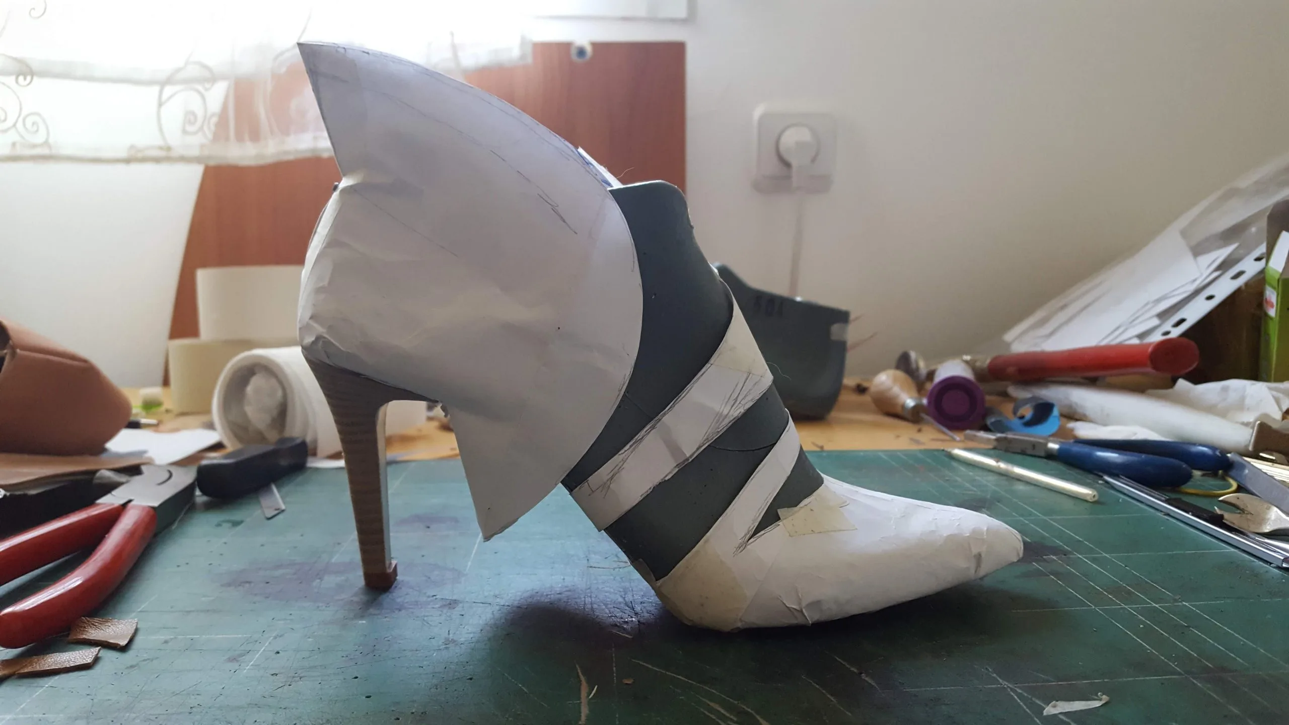 20190728_143753 shoe designing process thorugh material