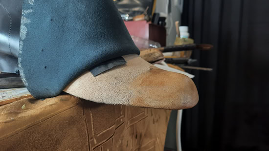 leather-toe-puffs leather inner parts for bespoke shoes